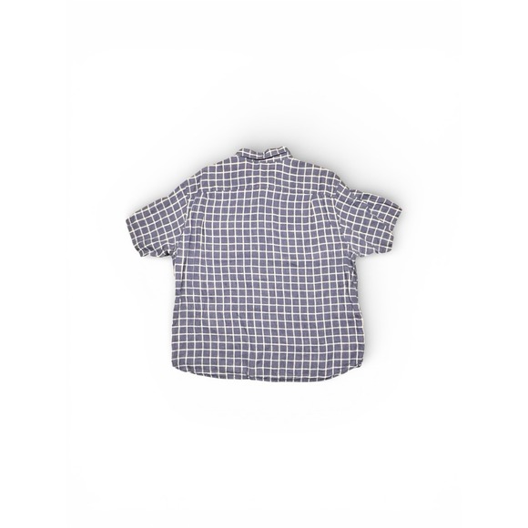 Orvis Linen Shirt Mens 2XL Blue Plaid Check Short Sleeve Outdoor Fishing Casual - Picture 7 of 9